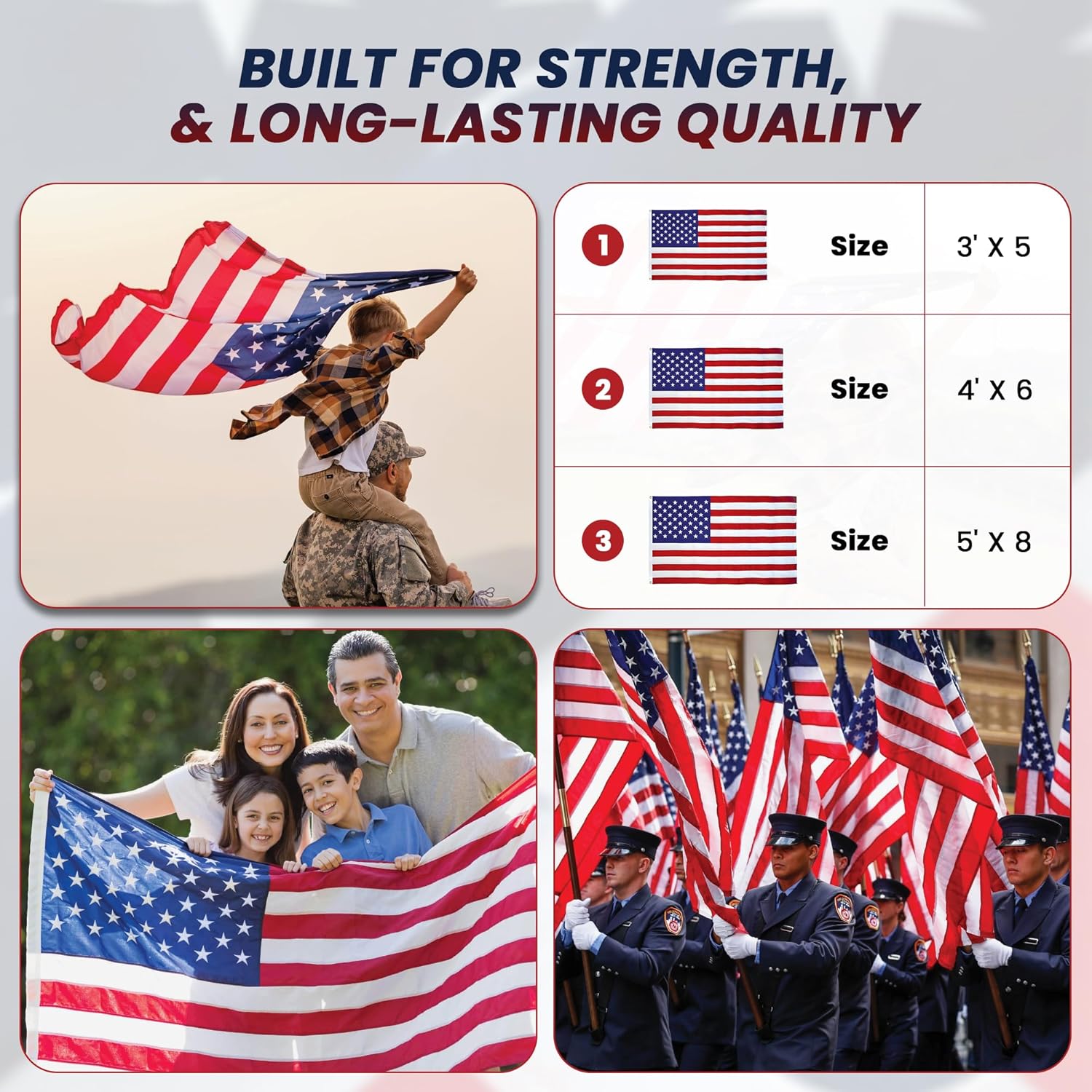 Premium American Flag for Outside