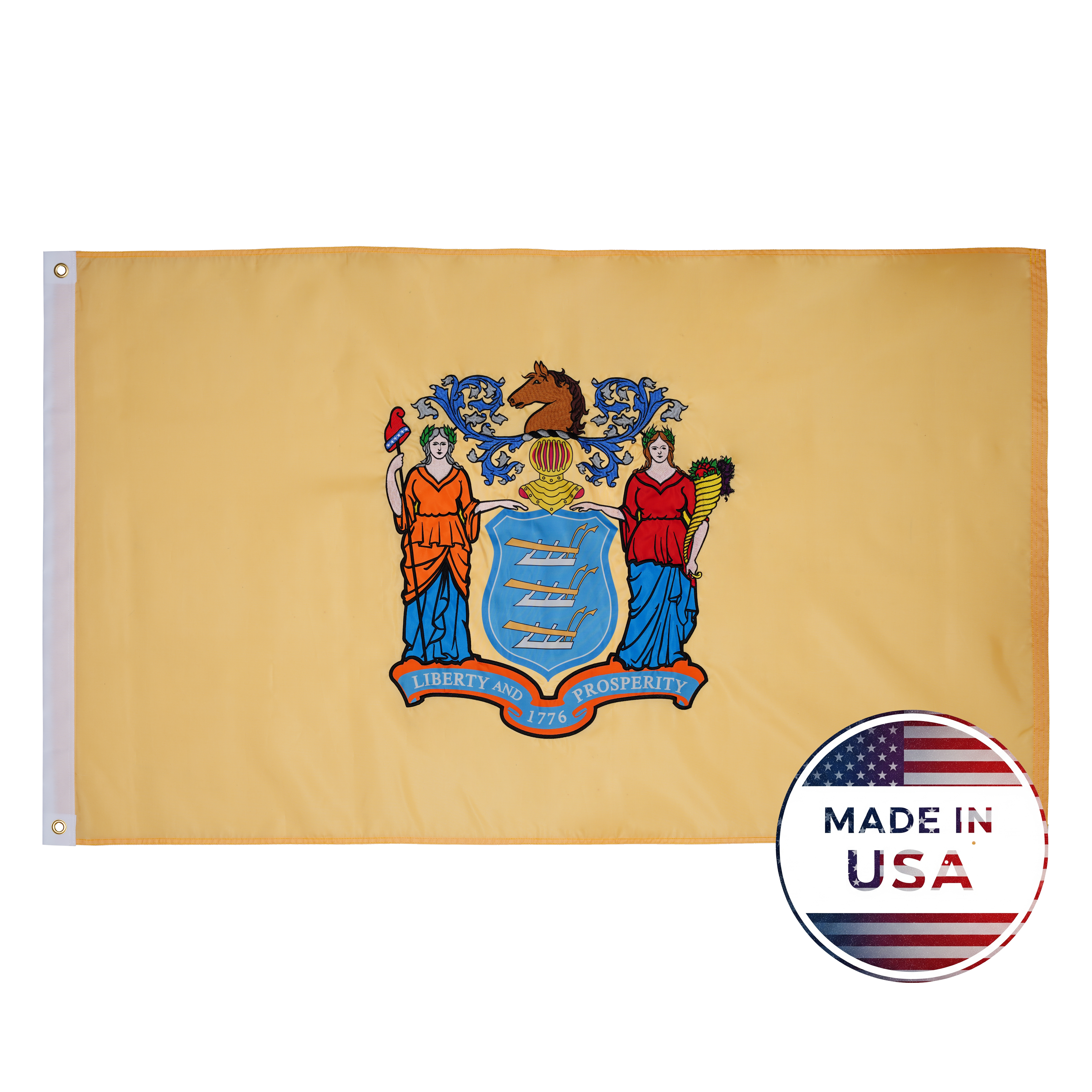 New Jersey State Flag - 100% Made in USA