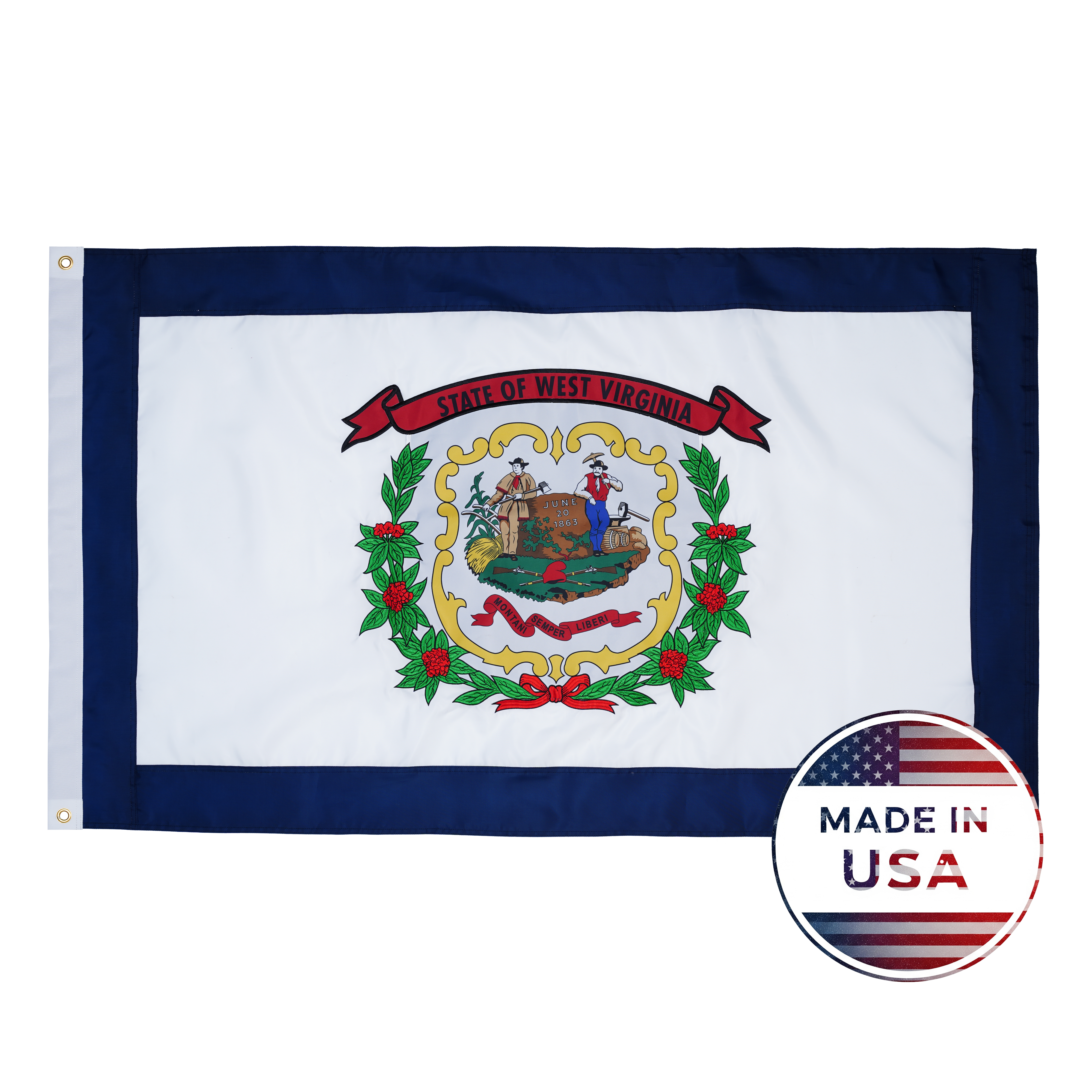 West Virginia State Flag - 100% Made in USA