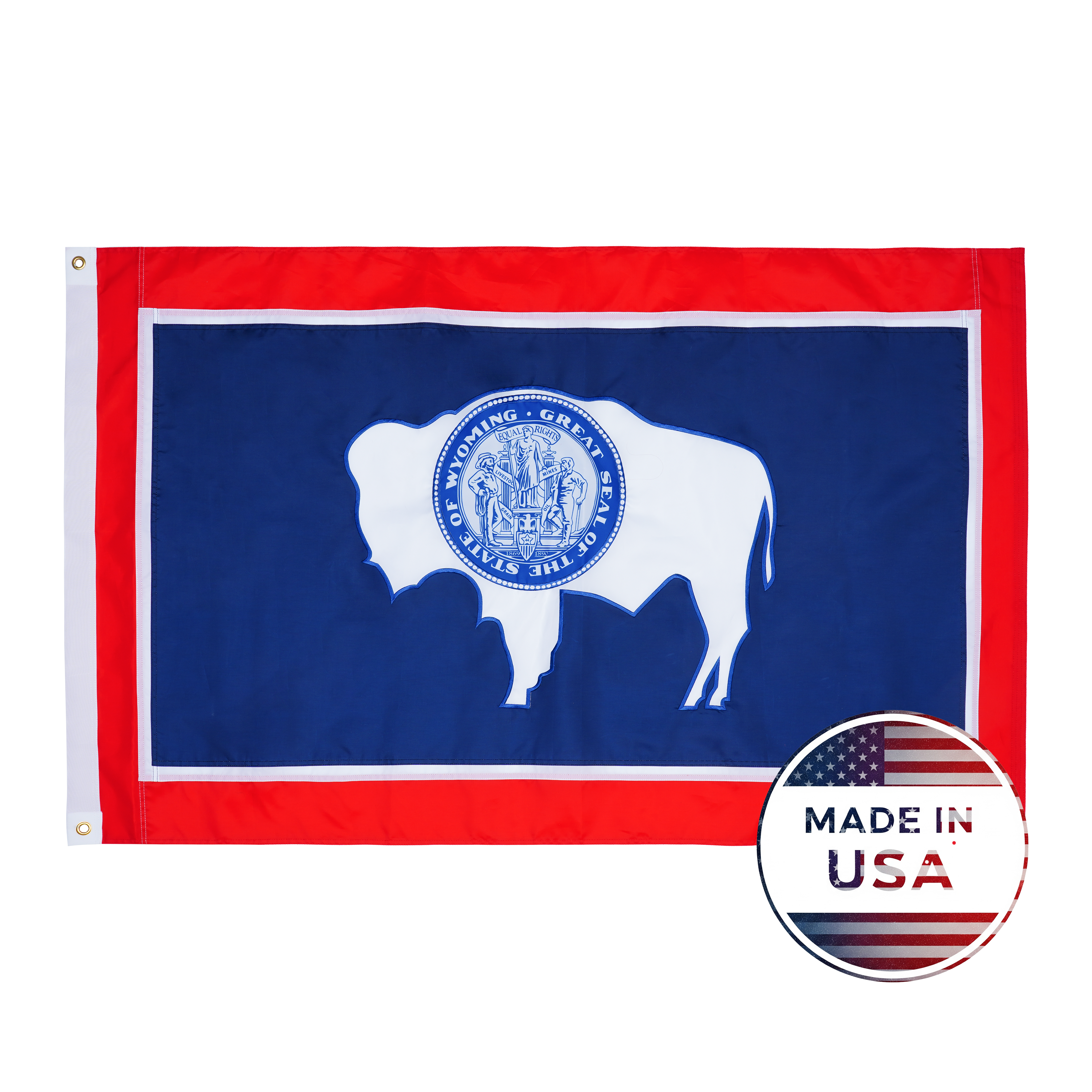 Wyoming State Flag - 100% Made in USA