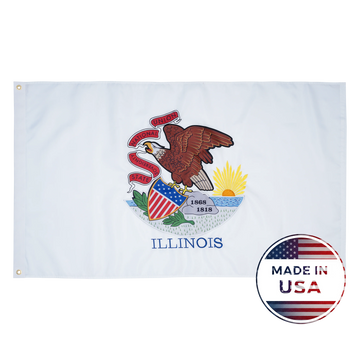 Illinois State Flag - 100% Made in USA