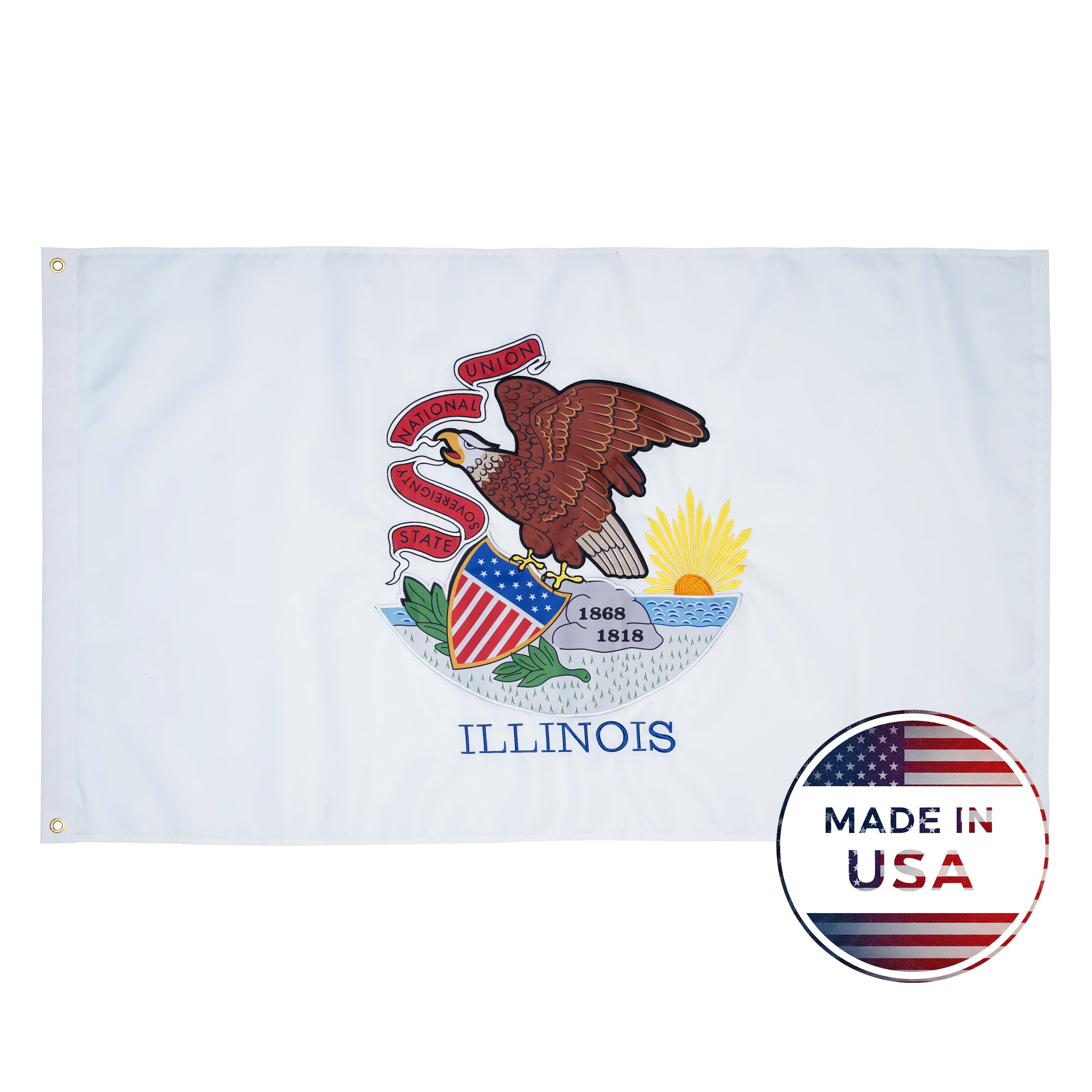 Illinois State Flag - 100% Made in USA