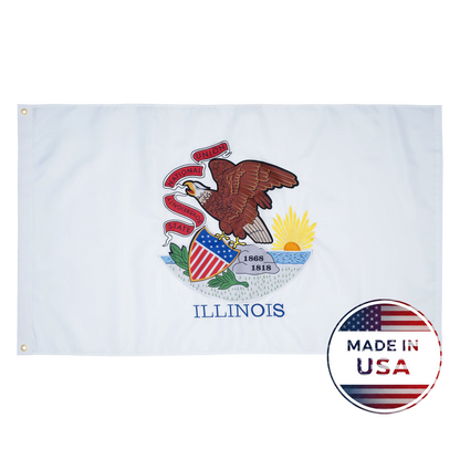 Illinois State Flag - 100% Made in USA