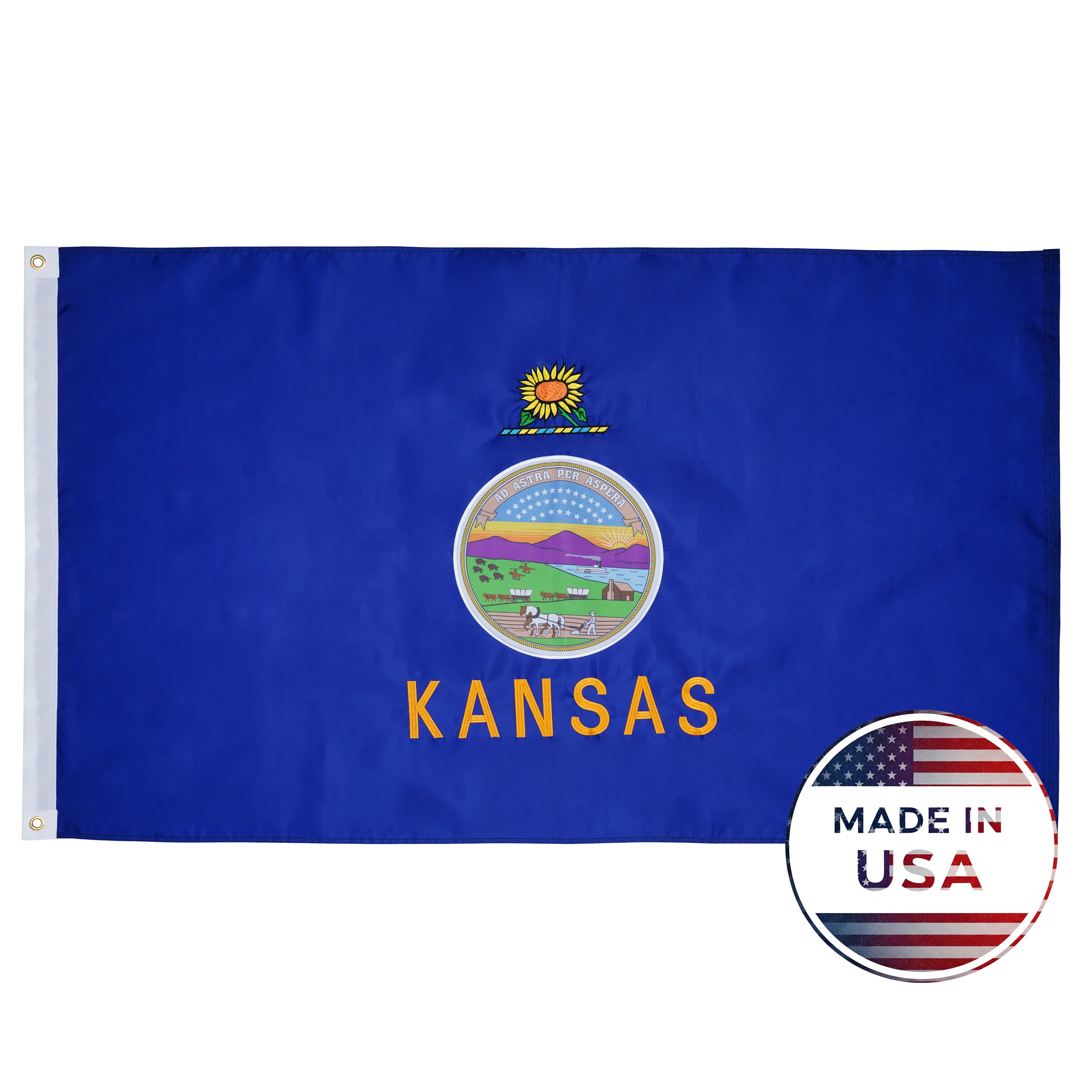 Kansas State Flag - 100% Made in USA