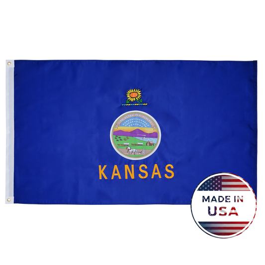 Kansas State Flag - 100% Made in USA