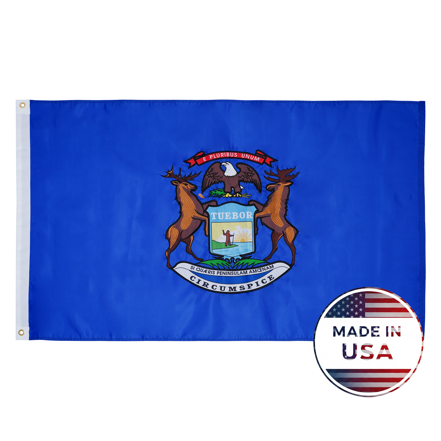 Michigan State Flag - 100% Made in USA