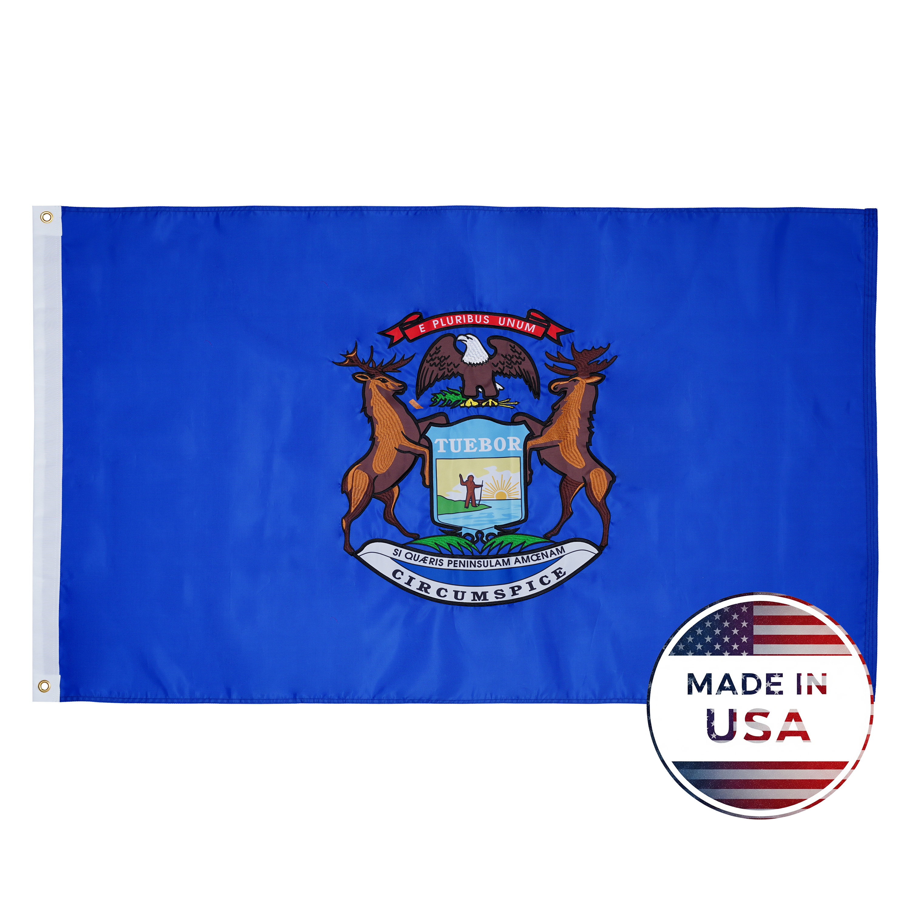 Michigan State Flag - 100% Made in USA