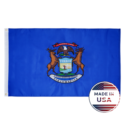 Michigan State Flag - 100% Made in USA