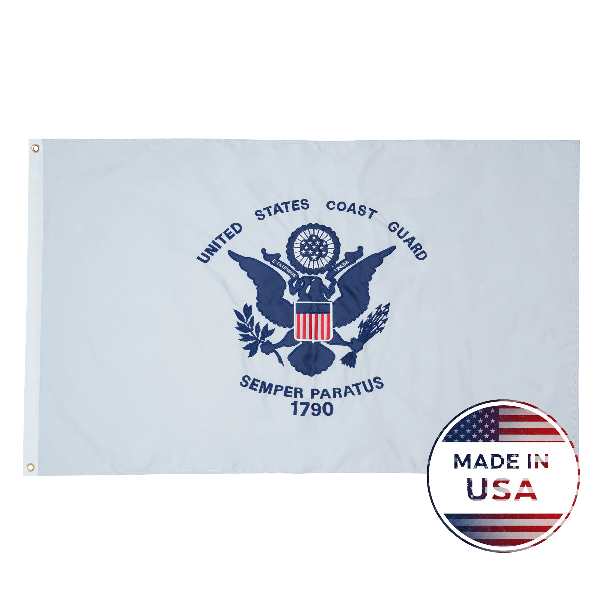US Coast Guard Flag - Double Sided, 100% Made in USA
