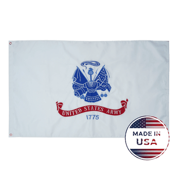 US White Army Flag - Double Sided, 100% Made in USA